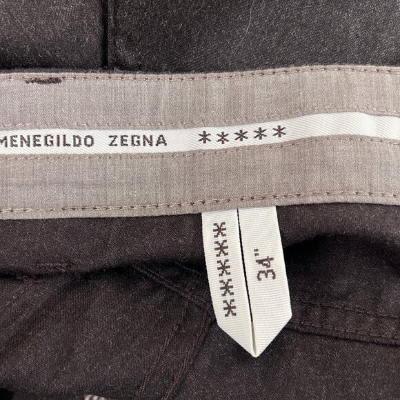Ermenegildo Zegna Brown Dress Pants - Picture 4 of 14